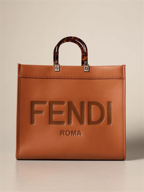 fendi tan tote|Fendi totes sale.